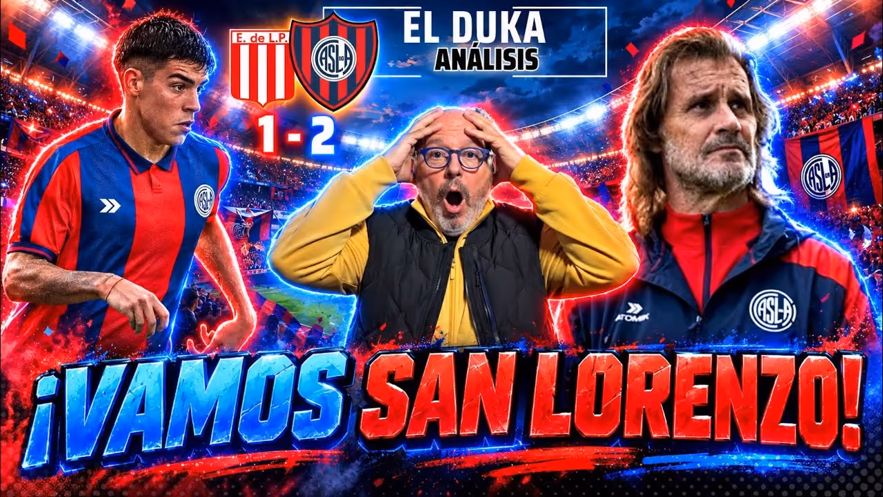 Miniatura original de El Duka: ¡VAMOS SAN LORENZO! — Estudiantes vs San Lorenzo (1-2).
